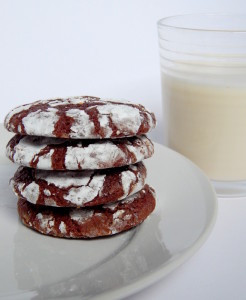 Crackle Cookies stack