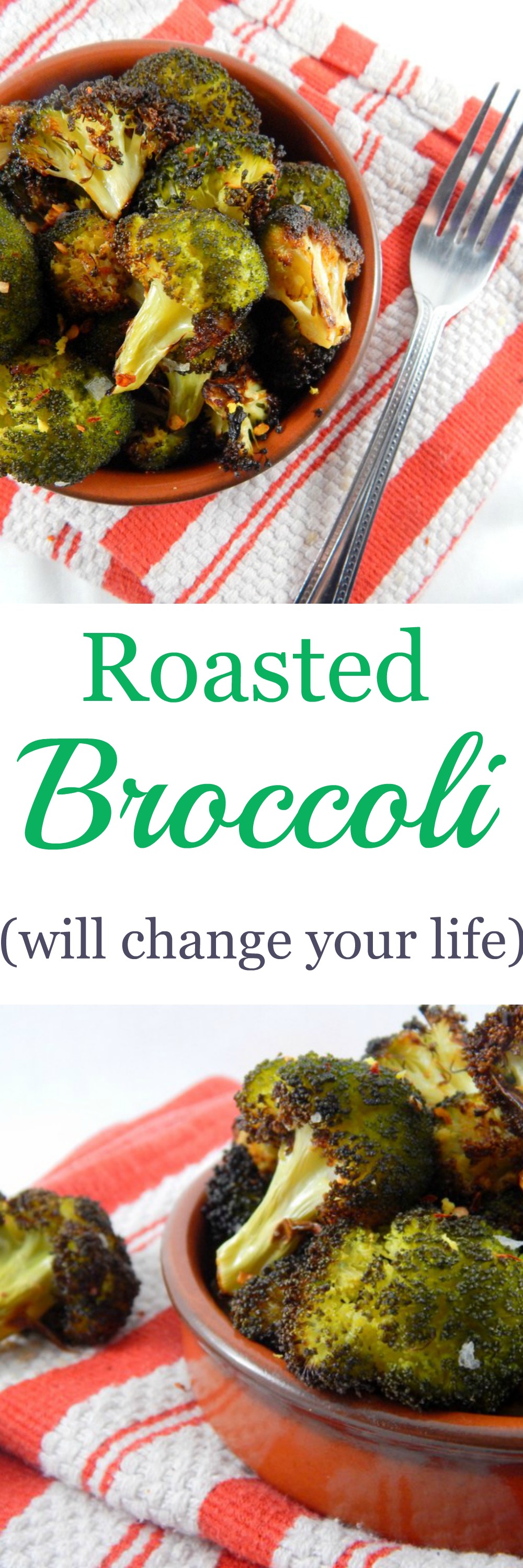 Roasted broccoli is so easy and delicious. This recipe will change how you think about broccoli.