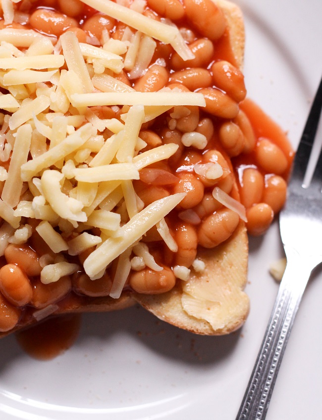Beans on Toast with Cheese