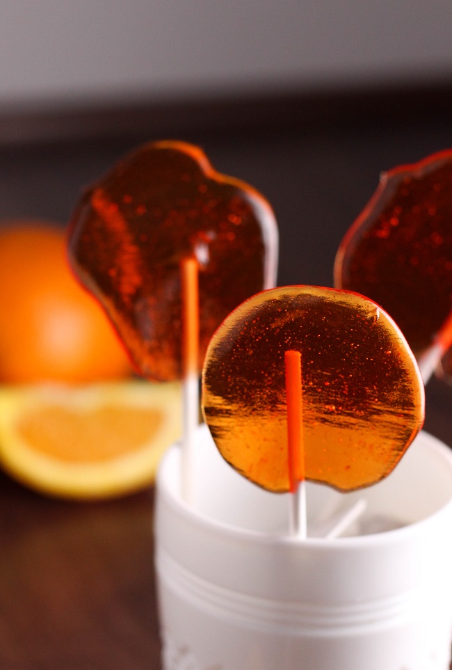 Orange Lollipops