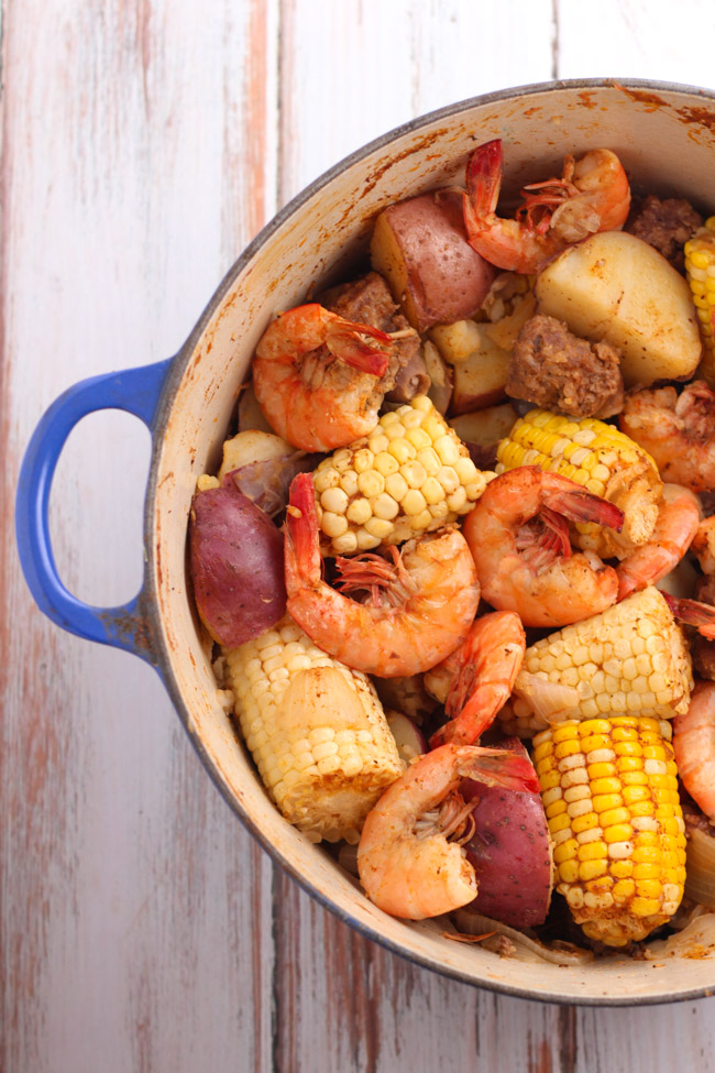 Old Bay Shrimp Boil - Cooking is Messy