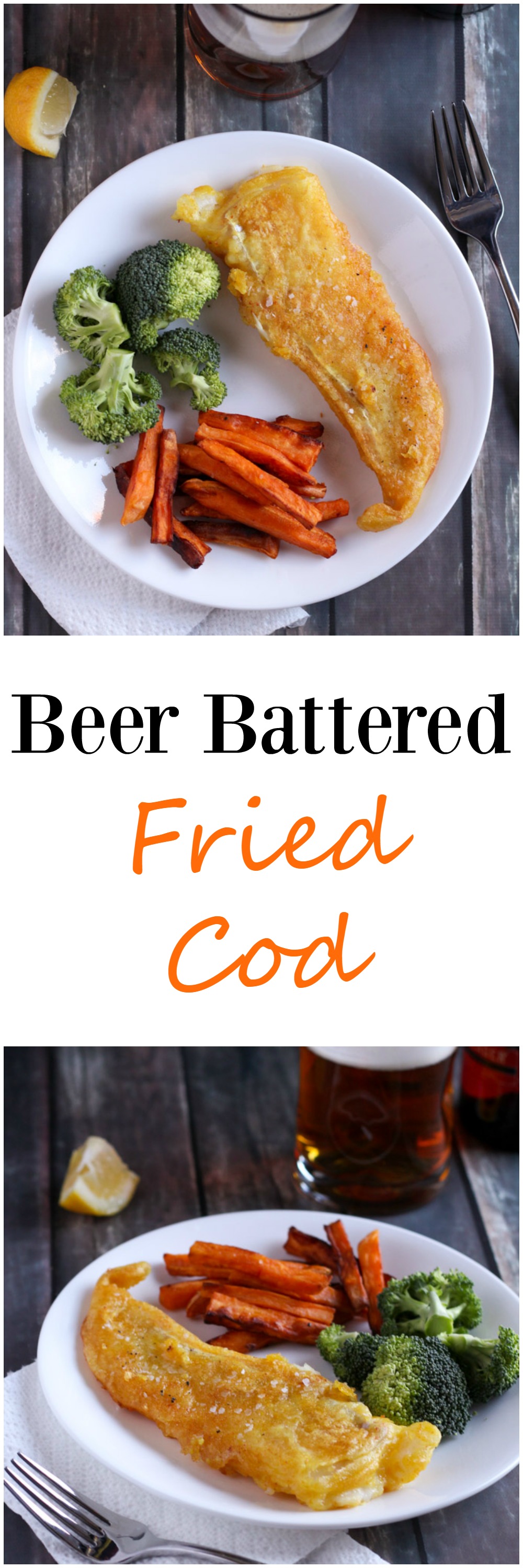Beer battered fried cod is delicious, fairly easy, and brings pub food to your kitchen! Try it for dinner this week. www.cookingismessy.com