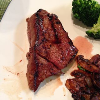 Pan-Seared Steak Marinated in a Spicy Soy Sauce