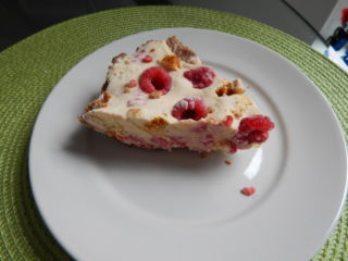 Raspberry Honeycomb Ice Cream Pie