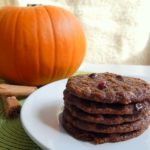 Pumpkin Oatmeal Cookies with Chocolate Chips and Cranberries