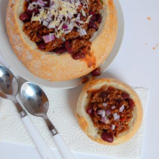 Chili in a Bread Bowl