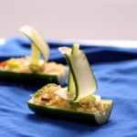 Quinoa Salad in Cucumber Boats