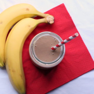 Caffeinated Peanut Butter Banana Smoothie