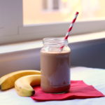 Caffeinated Peanut Butter Banana Smoothie