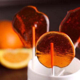Orange Flavored Lollipops