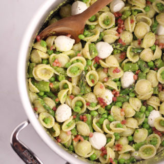 Garlic Scape Pesto Pasta Salad